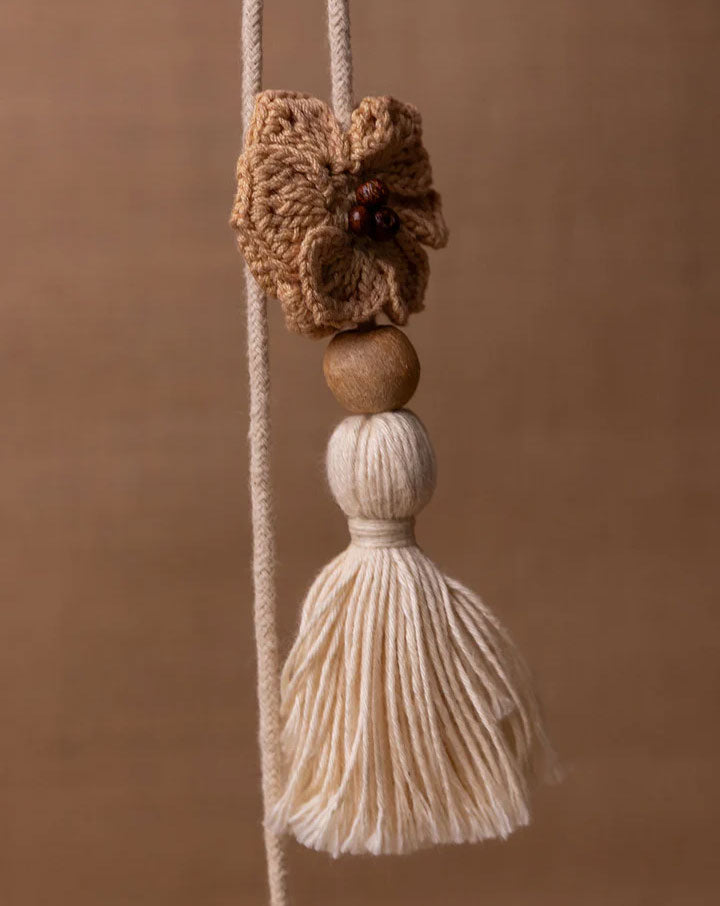 Twilight crochet potli bag, handmade eco-friendly pouch by The Mango House Trust