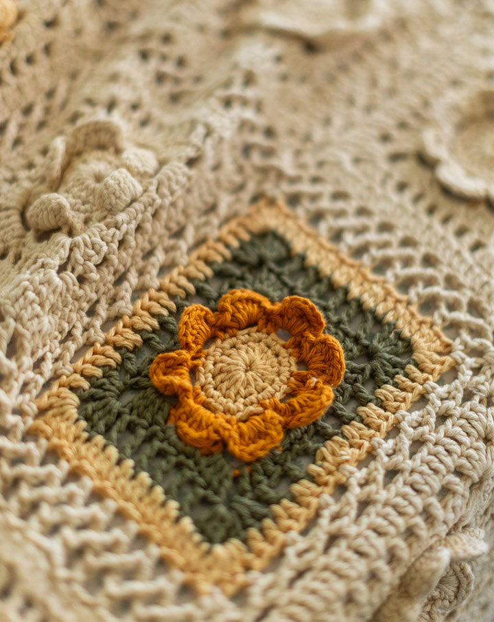 Marigold Bed Crochet Cover