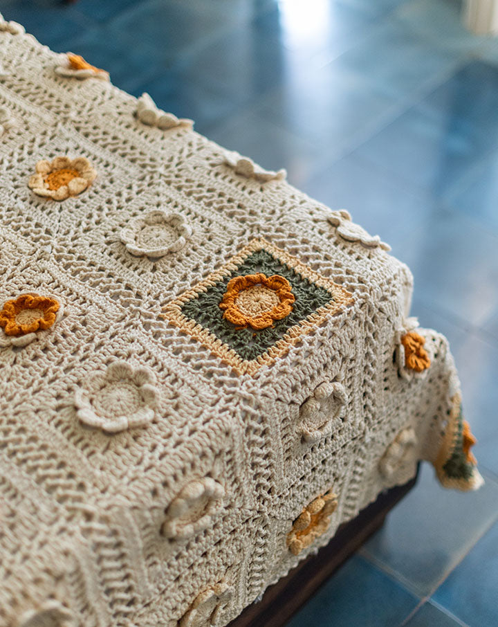 Marigold Bed Crochet Cover