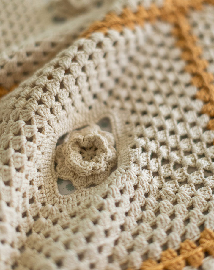 Rose Bed Crochet Cover
