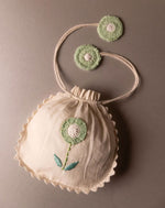 Eco-friendly crochet pouch, handmade sustainable accessory by The Mango House Trust