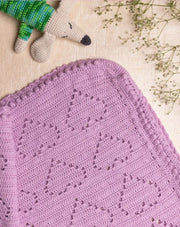 Heart Motif Baby Blanket