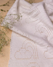 Ivory Rainbow Crochet Baby Blanket