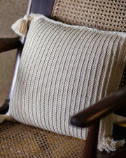 Elm crochet cushion cover, handcrafted sustainable home decor by The Mango House Trust