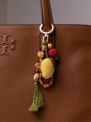 The Mango House Moody Mango Crochet Bag Charm