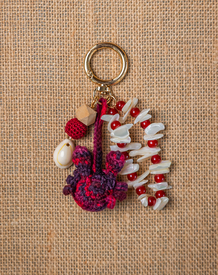 The Mango House Crab Crochet Bag Charm
