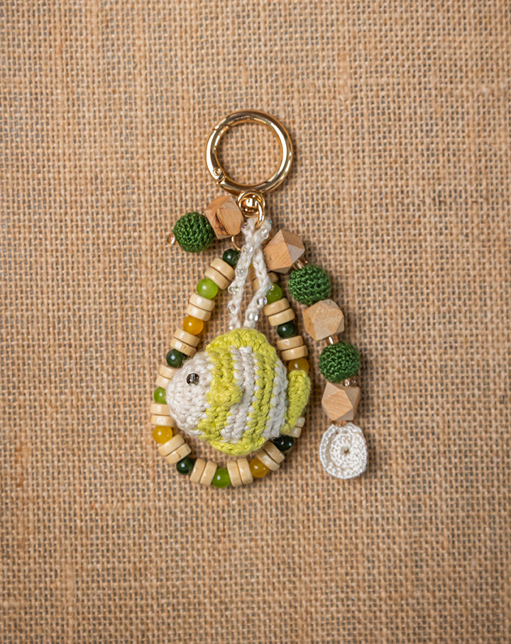The Mango House Fish Tales Crochet Bag Charm