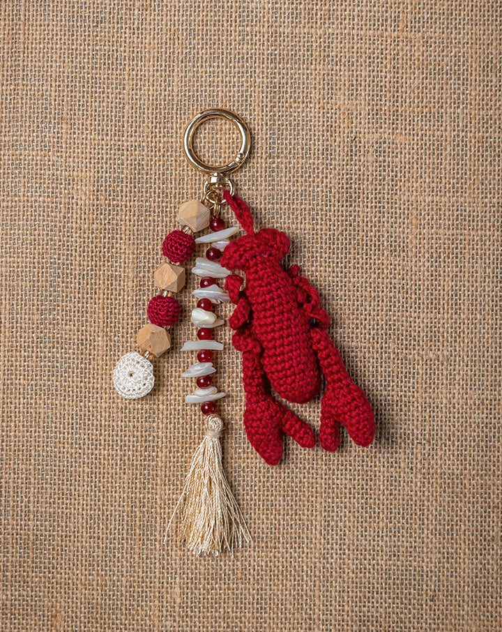 The Mango House Lobster Crochet Bag Charm