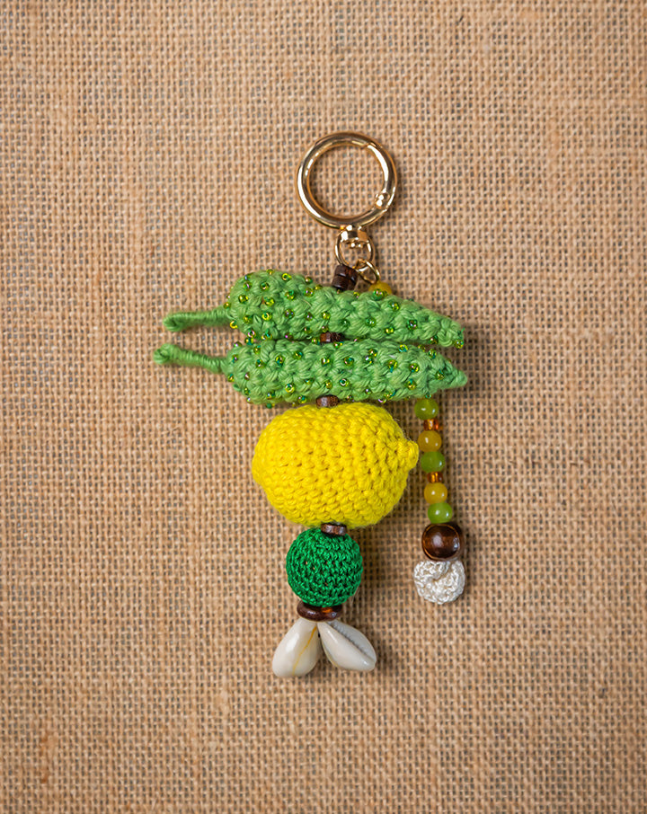 The Mango House Nazar Crochet Bag Charm