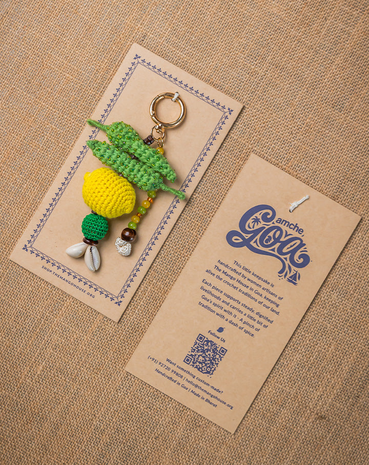 The Mango House Nazar Crochet Bag Charm