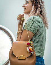 The Mango House Vada Pav Crochet Bag Charm