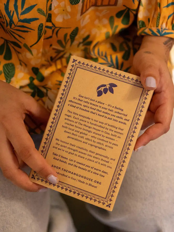 The Mango House Moody Mango Crochet Bag Charm