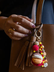 The Mango House Vada Pav Crochet Bag Charm