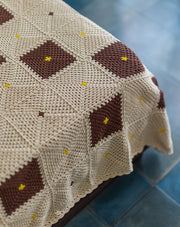 Grid Bed Crochet Cover