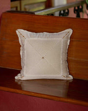 Space crochet cushion cover, handcrafted unique decor by Mango House