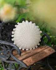 Stardust crochet cushion cover, handcrafted ethereal home decor by The Mango House Trust