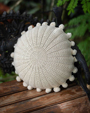 Stardust crochet cushion cover, handcrafted ethereal home decor by The Mango House Trust